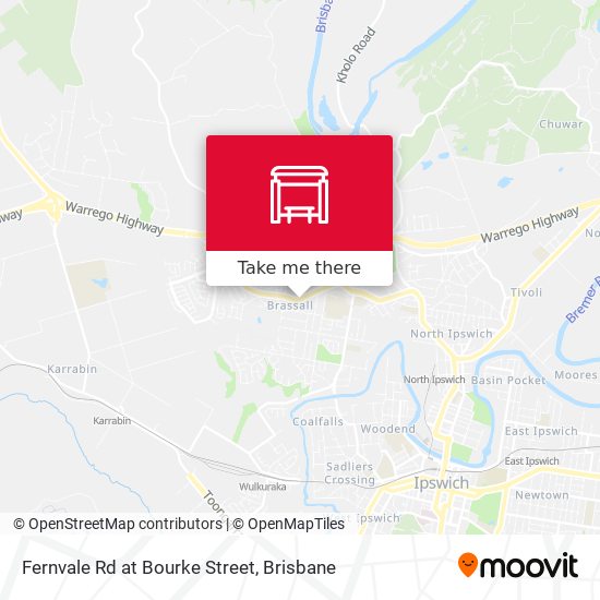 Fernvale Rd at Bourke Street map