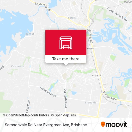 Samsonvale Rd Near Evergreen Ave map