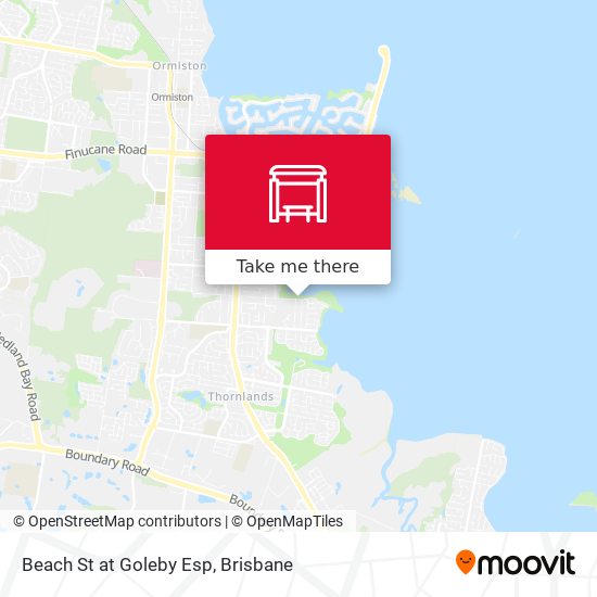 Beach St at Goleby Esp map
