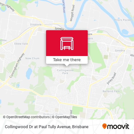 Mapa Collingwood Dr at Paul Tully Avenue