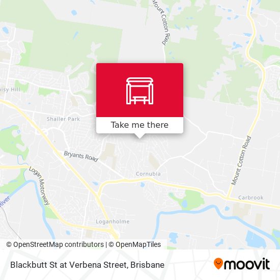 Blackbutt St at Verbena Street map