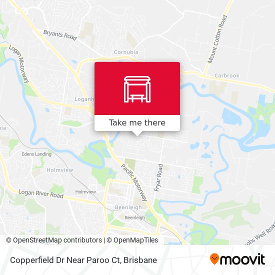 Copperfield Dr Near Paroo Ct map
