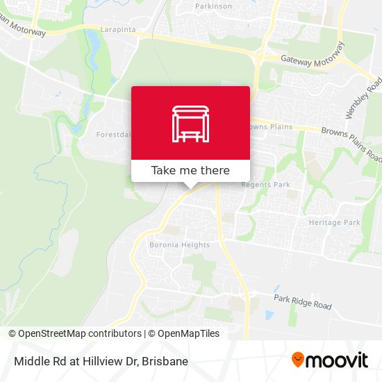 Middle Rd at Hillview Dr map