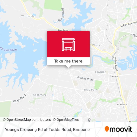 Youngs Crossing Rd at Todds Road map