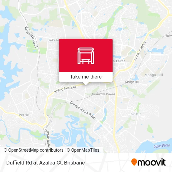 Mapa Duffield Rd at Azalea Ct