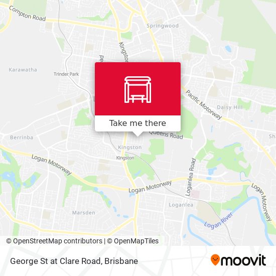 George St at Clare Road map