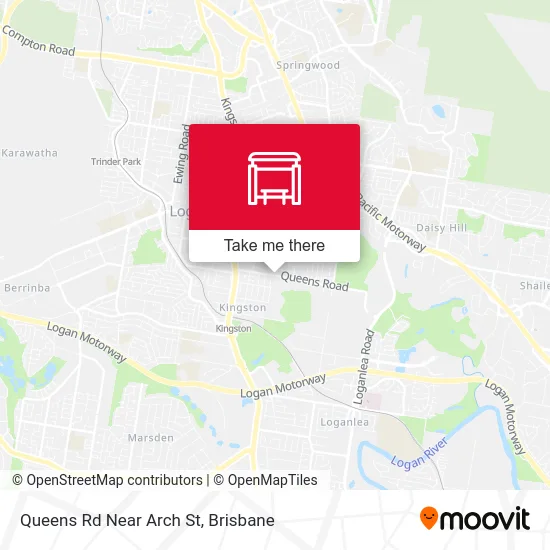 Mapa Queens Rd Near Arch St