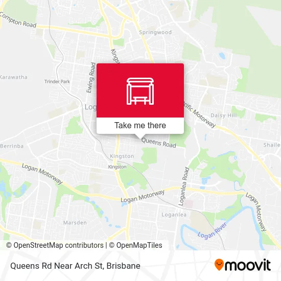 Mapa Queens Rd Near Arch St