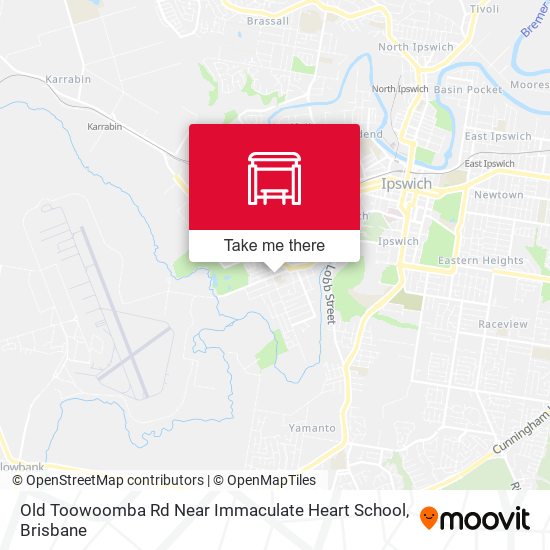 Old Toowoomba Rd Near Immaculate Heart School map