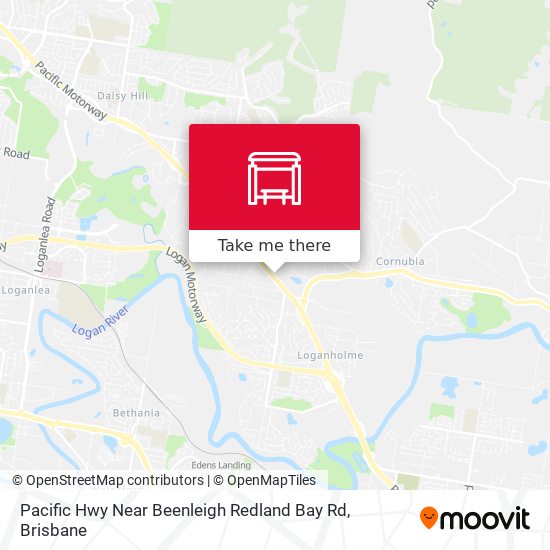 Pacific Hwy Near Beenleigh Redland Bay Rd map