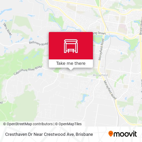 Mapa Cresthaven Dr Near Crestwood Ave