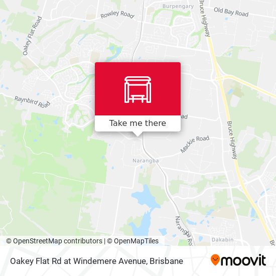 Oakey Flat Rd at Windemere Avenue map