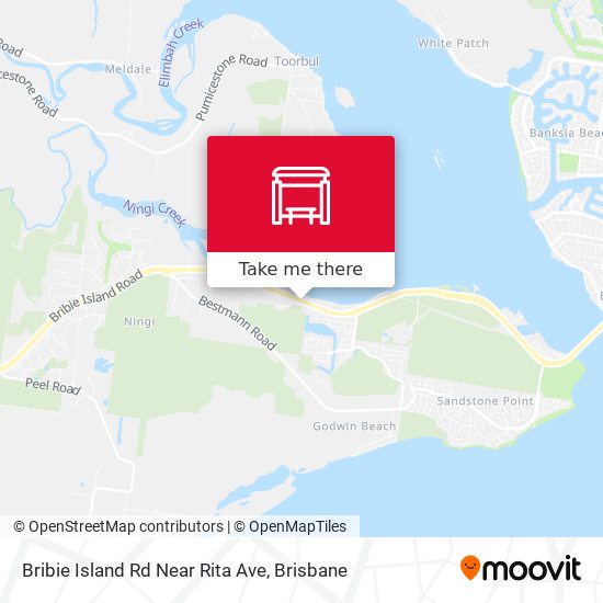 Mapa Bribie Island Rd Near Rita Ave