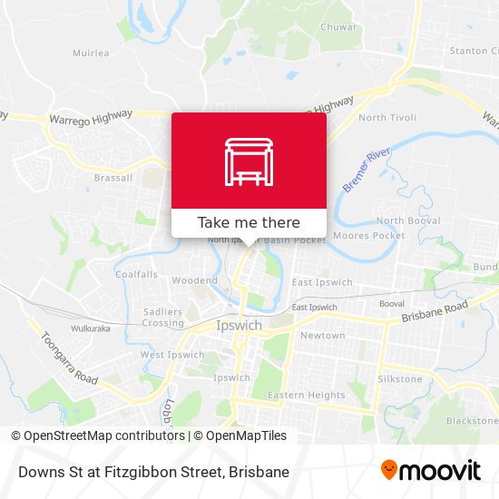 Downs St at Fitzgibbon Street map