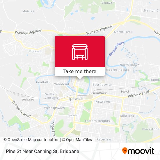 Pine St Near Canning St map