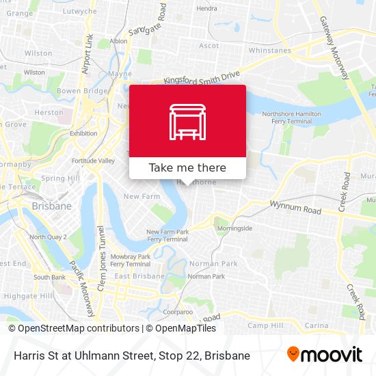 Harris St at Uhlmann Street, Stop 22 map