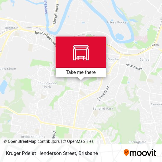 Kruger Pde at Henderson Street map