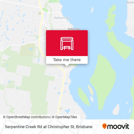 Serpentine Creek Rd at Christopher St map