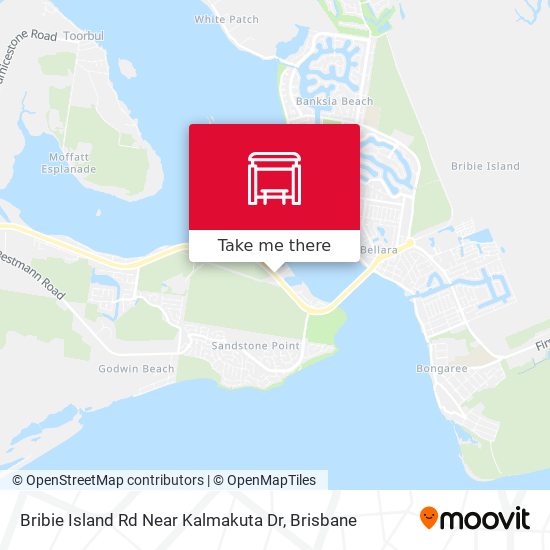 Mapa Bribie Island Rd Near Kalmakuta Dr