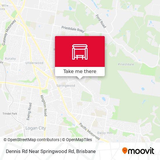 Dennis Rd Near Springwood Rd map