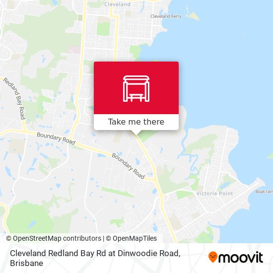 Cleveland Redland Bay Rd at Dinwoodie Road map