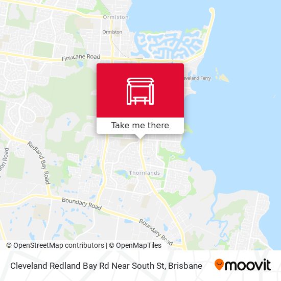 Mapa Cleveland Redland Bay Rd Near South St