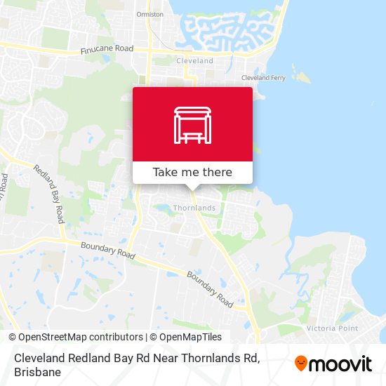 Mapa Cleveland Redland Bay Rd Near Thornlands Rd