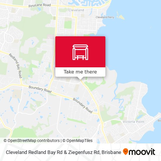 Cleveland Redland Bay Rd & Ziegenfusz Rd map