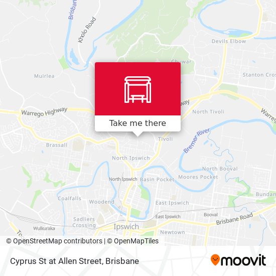 Cyprus St at Allen Street map