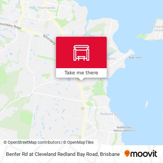 Benfer Rd at Cleveland Redland Bay Road map