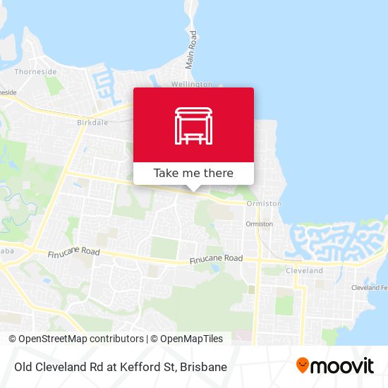 Old Cleveland Rd at Kefford St map