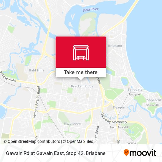 Gawain Rd at Gawain East, Stop 42 map