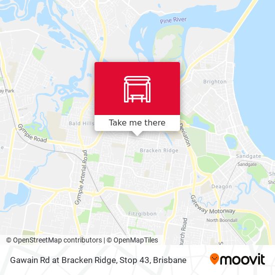 Gawain Rd at Bracken Ridge, Stop 43 map