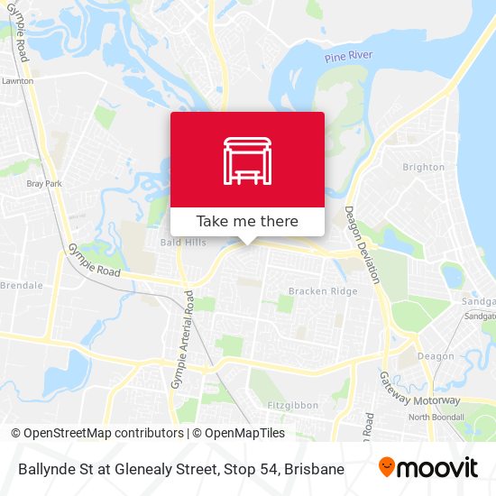 Ballynde St at Glenealy Street, Stop 54 map