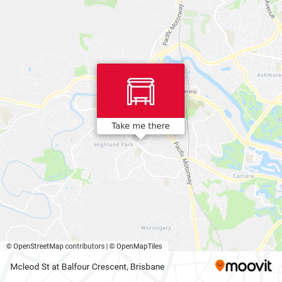 Mcleod St at Balfour Crescent map