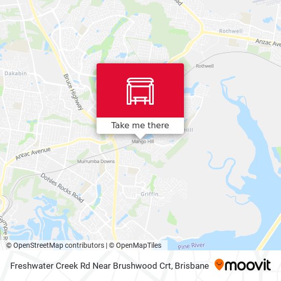 Freshwater Creek Rd Near Brushwood Crt map