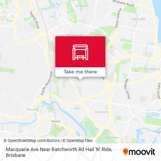 Mapa Macquarie Ave Near Batchworth Rd Hail 'N' Ride