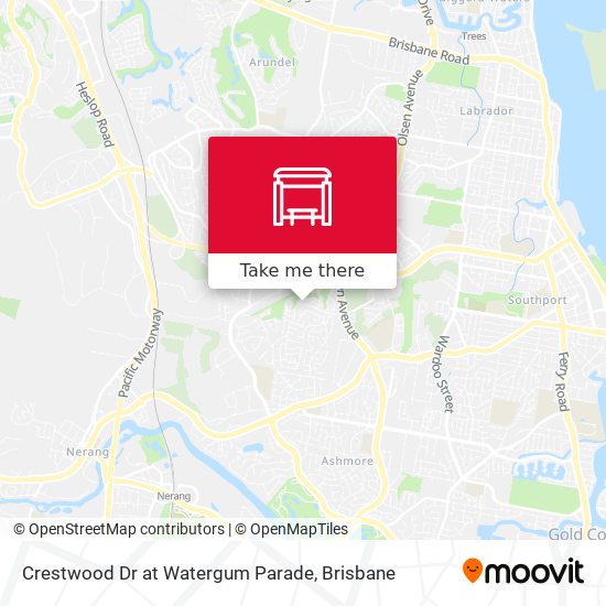 Crestwood Dr at Watergum Parade map