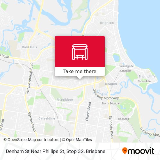 Denham St Near Phillips St, Stop 32 map