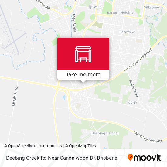 Deebing Creek Rd Near Sandalwood Dr map