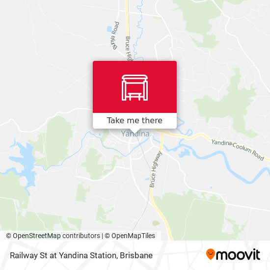 Railway St at Yandina Station map