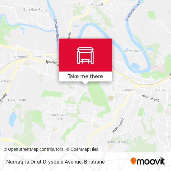 Namatjira Dr at Drysdale Avenue map