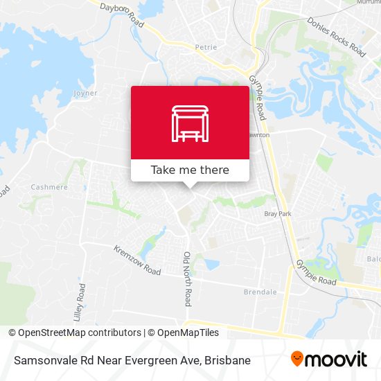 Samsonvale Rd Near Evergreen Ave map