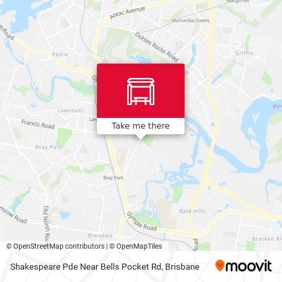 Shakespeare Pde Near Bells Pocket Rd map