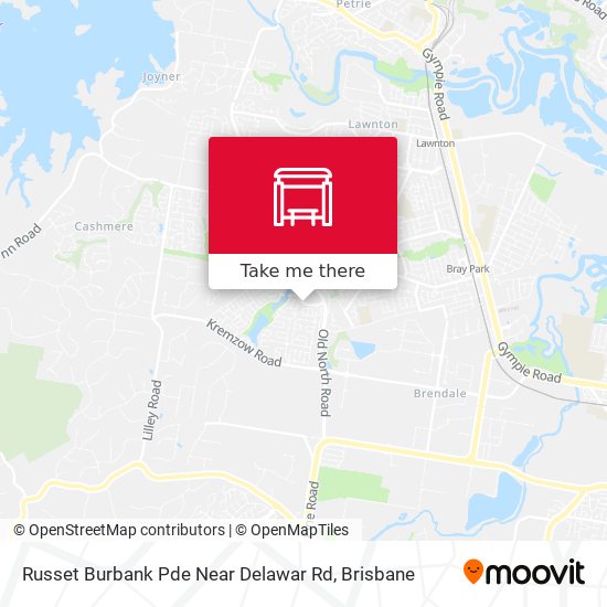 Russet Burbank Pde Near Delawar Rd map