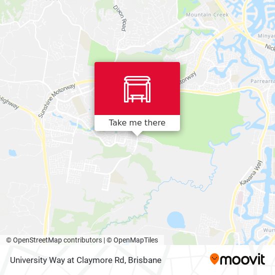 University Way at Claymore Rd map
