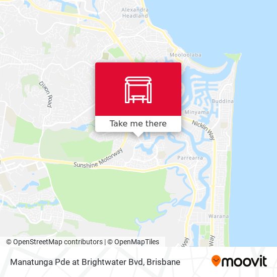 Manatunga Pde at Brightwater Bvd map