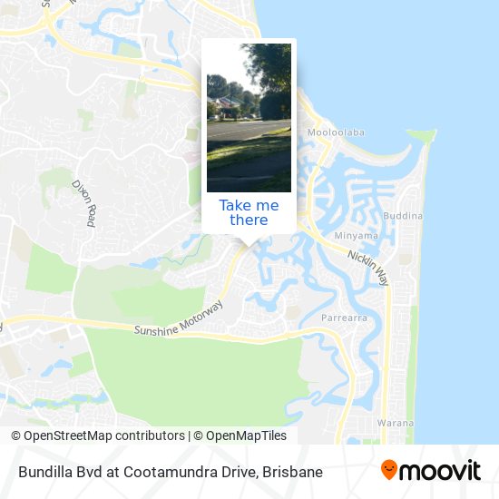 Bundilla Bvd at Cootamundra Drive map