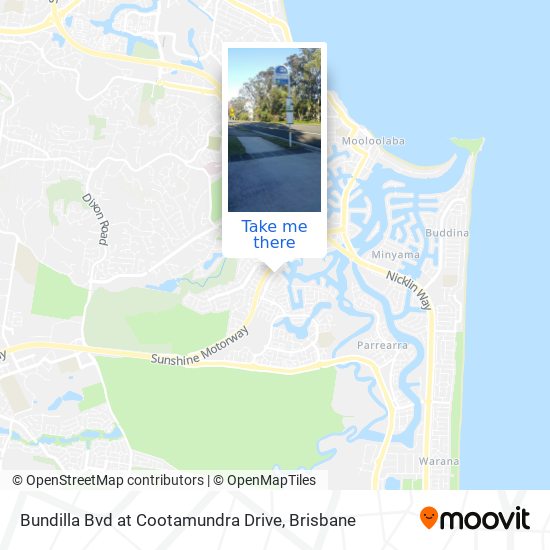 Bundilla Bvd at Cootamundra Drive map