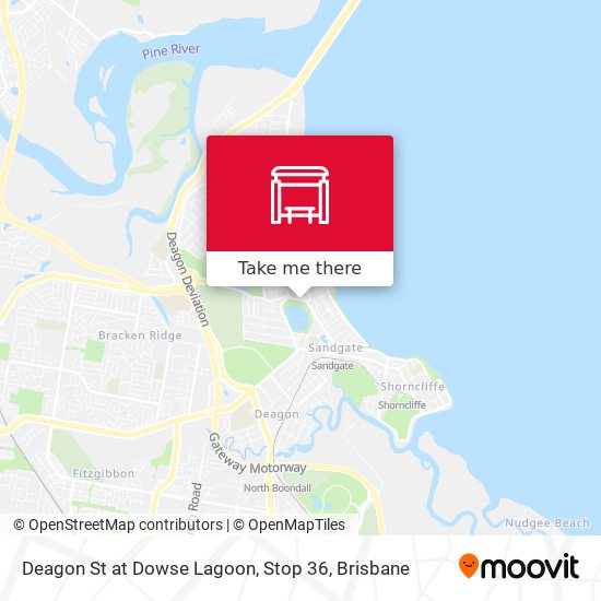 Deagon St at Dowse Lagoon, Stop 36 map